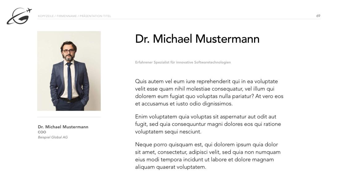 Keynote Vorlage Musterfolie 1