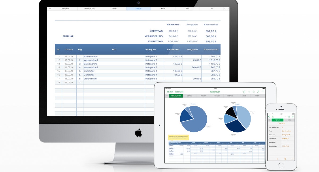 Numbers Vorlage Kassenbuch